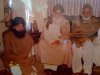 Sayedna Khawaja Gharib-un-Nawaz with his brother Pir Mehrab Sahib - sitiing on his right is najjada nashin Nerian Sharif Pir Alauddin Siddiqui Sahib